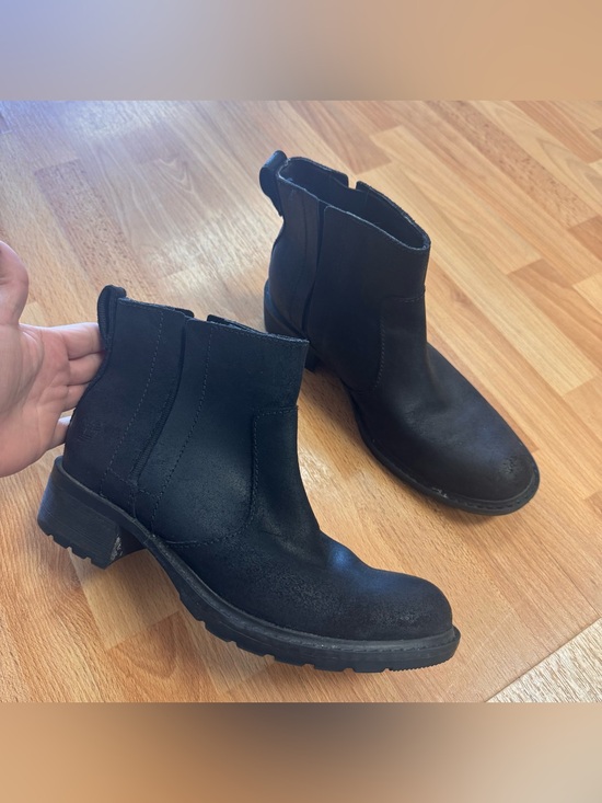 Timberland Shoes - Timberland Mirah Leather Chelsea Ankle Boots 6.5 Round Toe Black